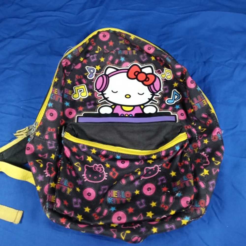 RARE Hello Kitty DJ black backpack *VINTAGE* - image 1