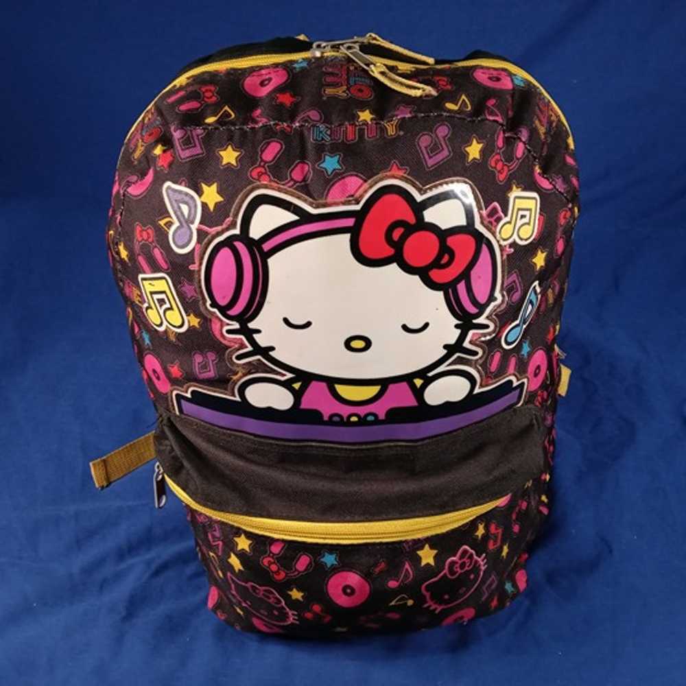 RARE Hello Kitty DJ black backpack *VINTAGE* - image 4