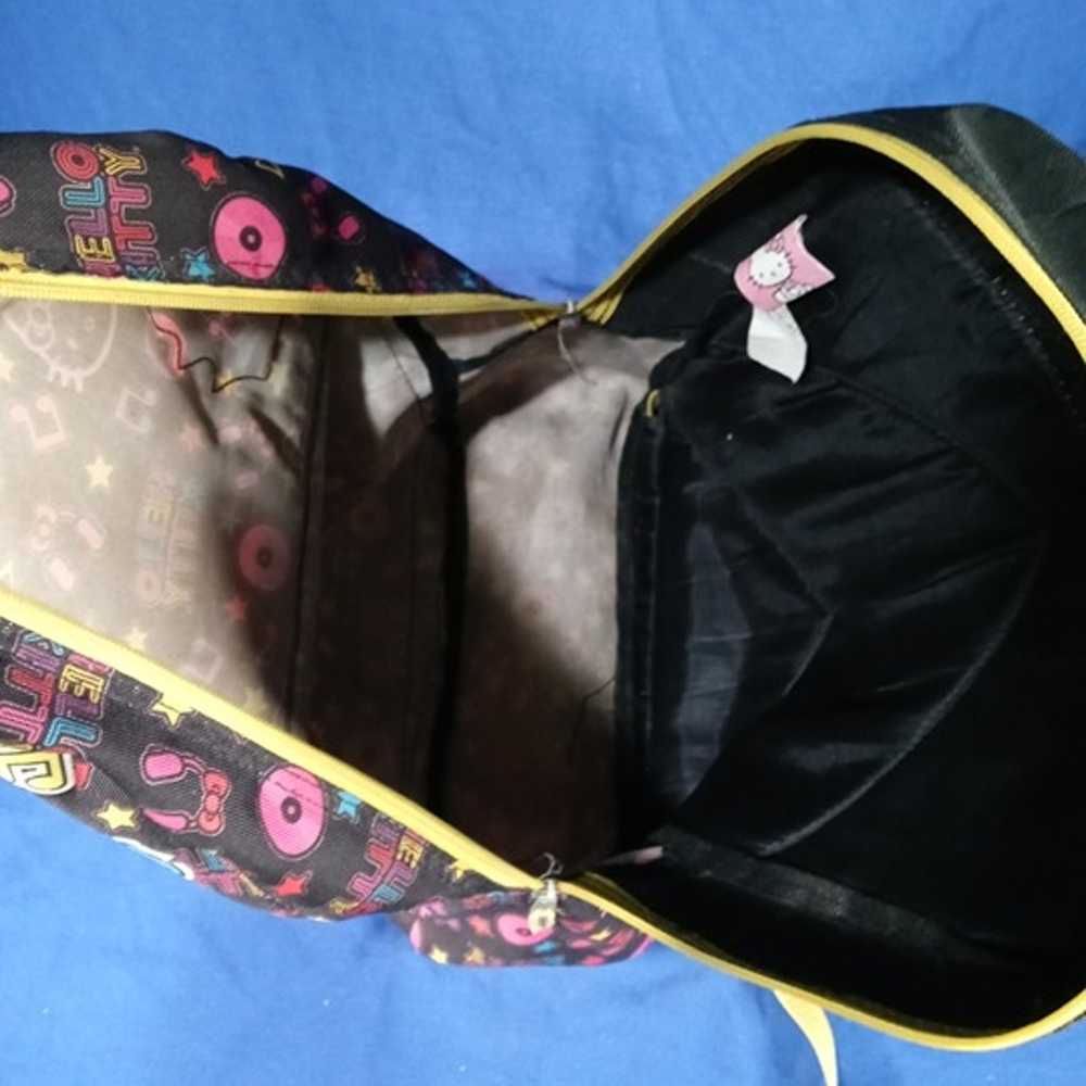 RARE Hello Kitty DJ black backpack *VINTAGE* - image 8