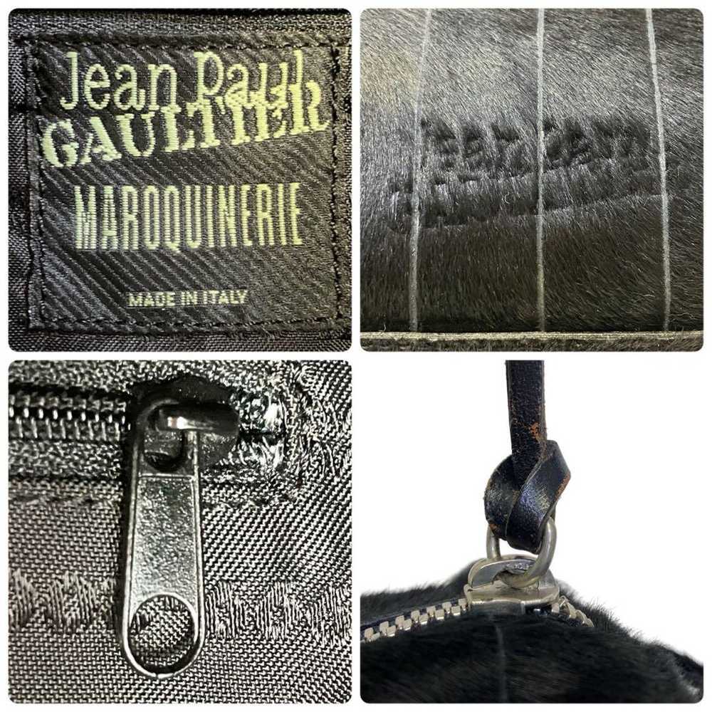 Rare Jean Paul Gaultier calfskin handbag with log… - image 7