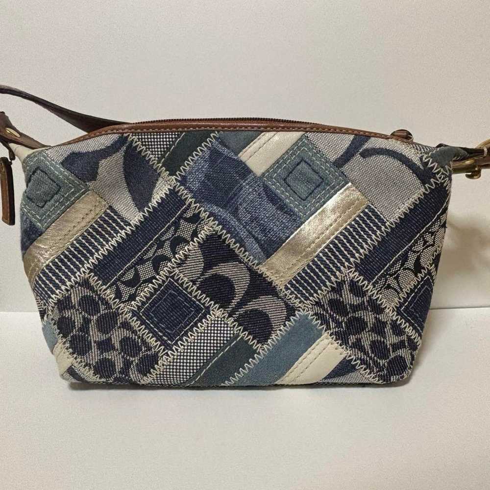 Coach Handbag Patchwork Top Handle Pouch - image 1