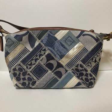 Coach Handbag Patchwork Top Handle Pouch - image 1