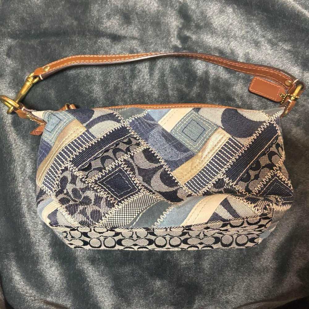 Coach Handbag Patchwork Top Handle Pouch - image 3