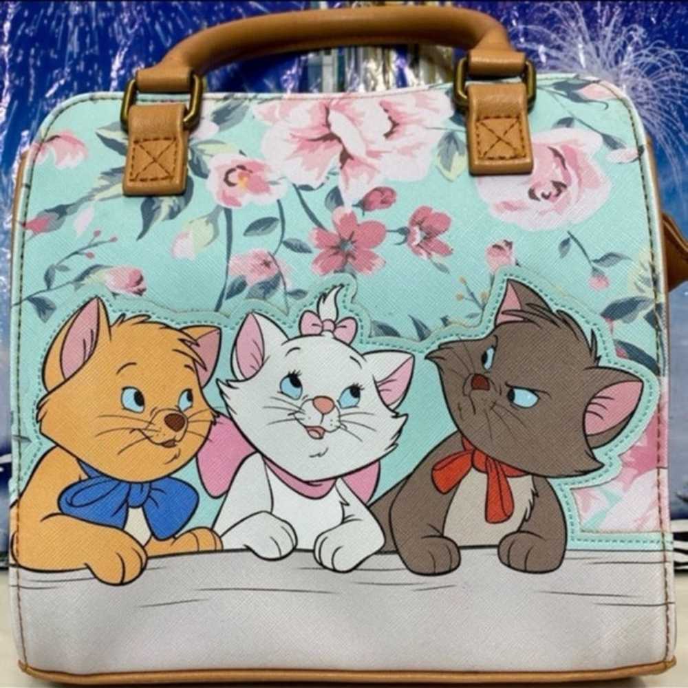 Rare Disney aristocats 3 kittens floral heart log… - image 1