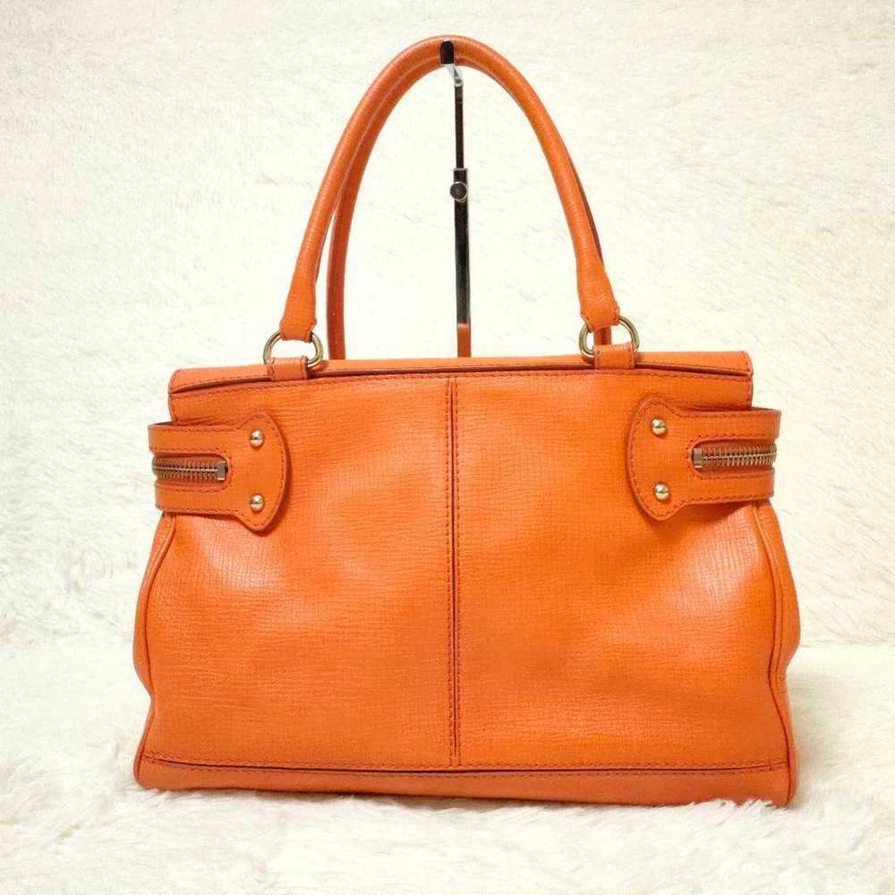 Popular color Max Mara handbag Margaux orange lea… - image 3