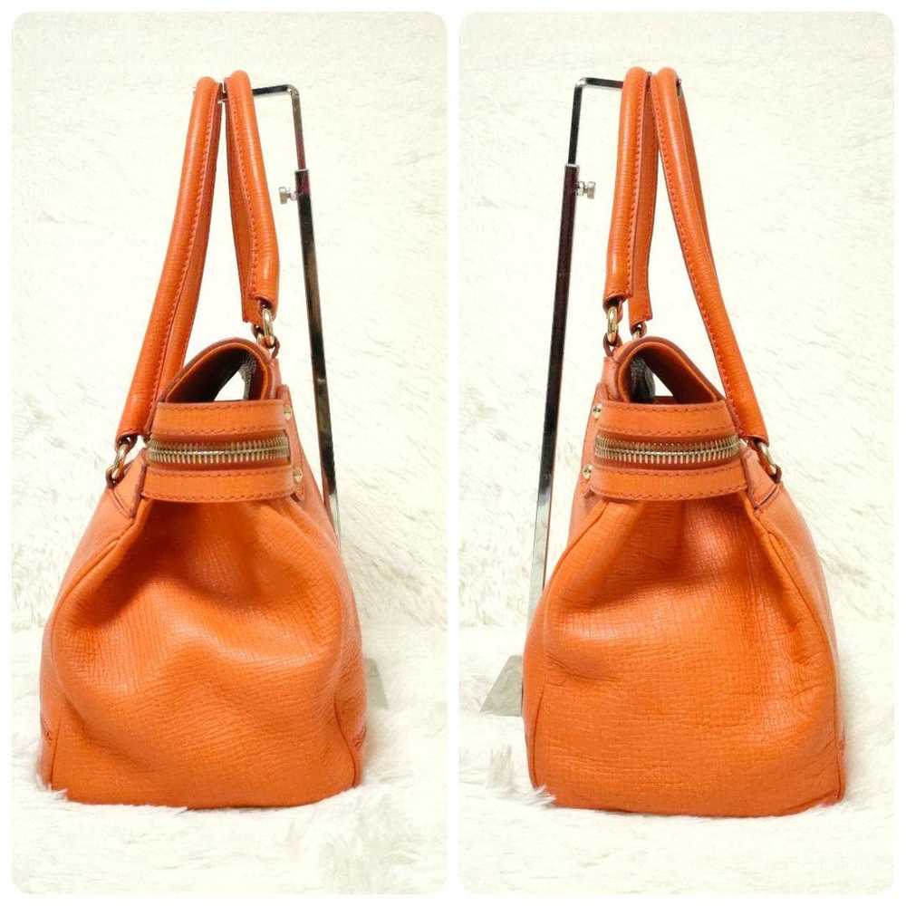 Popular color Max Mara handbag Margaux orange lea… - image 4