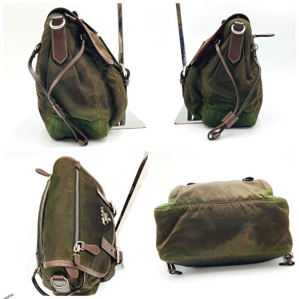 PRADA Shoulder Bag Khaki 1018 - image 4