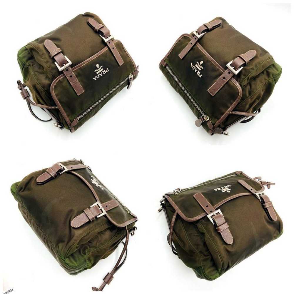 PRADA Shoulder Bag Khaki 1018 - image 5