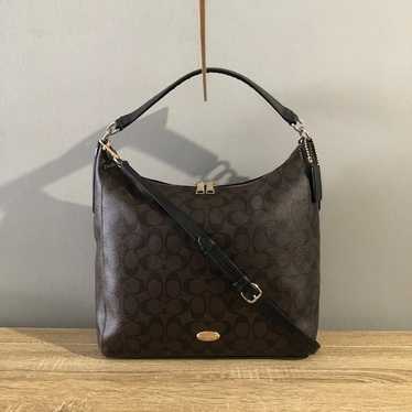 Coach F34910 Celeste Signature Brown/Black Coated… - image 1