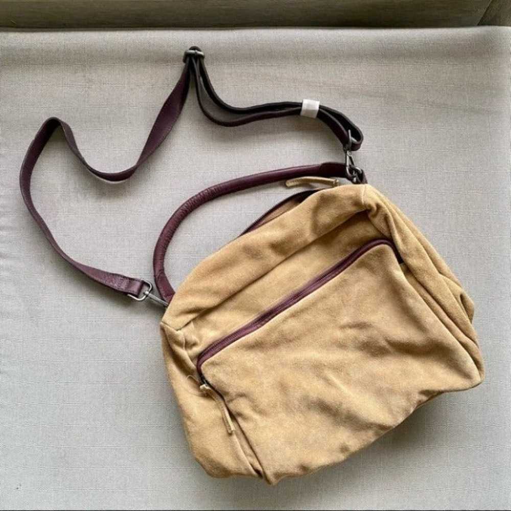 New Free People Leather Slouch Crossbody Hobo Bag - image 4