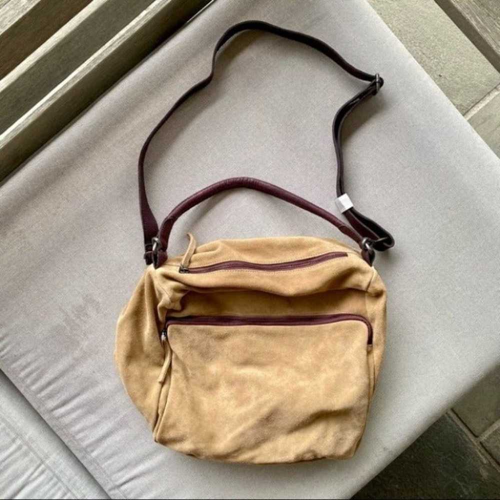 New Free People Leather Slouch Crossbody Hobo Bag - image 6