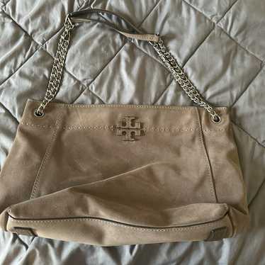 Tory Burch suede tote