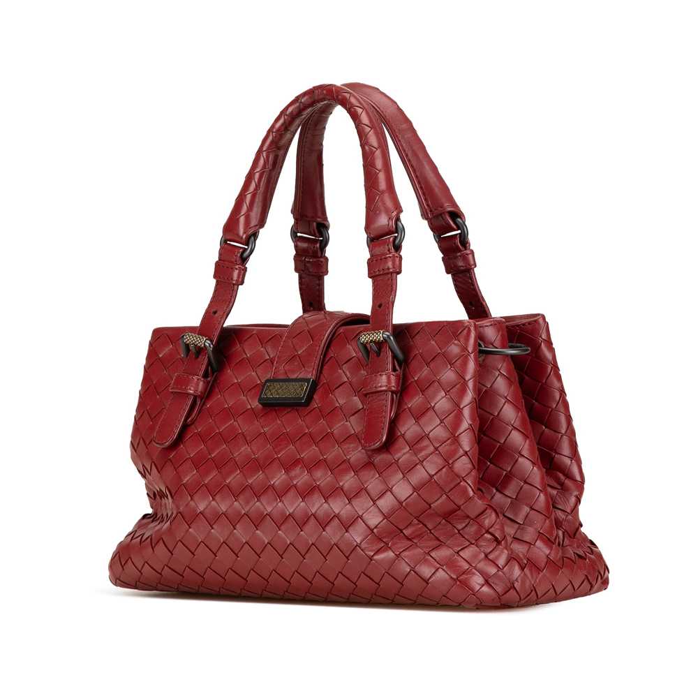 Red Bottega Veneta Mini Nappa Intrecciato Roma Sa… - image 2