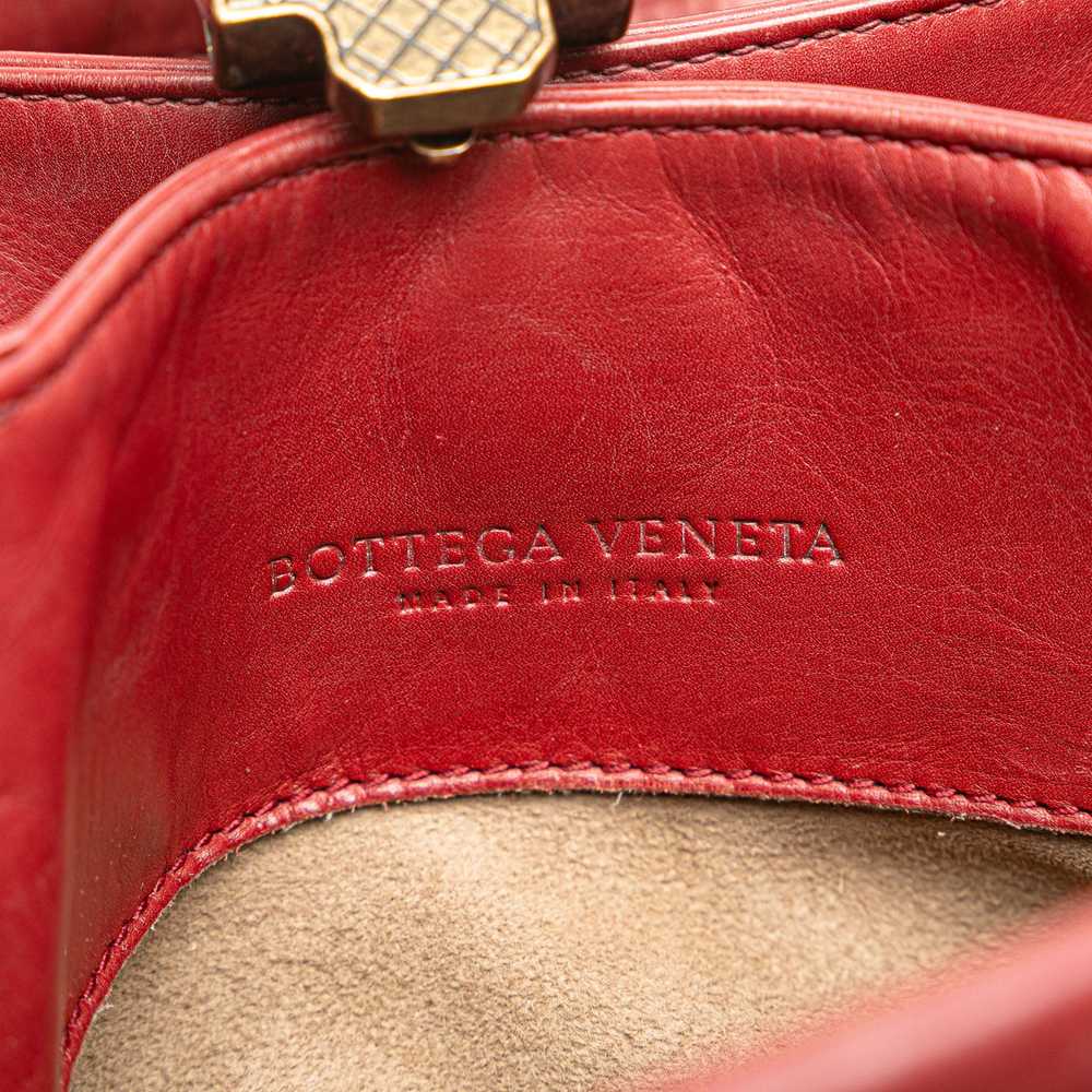 Red Bottega Veneta Mini Nappa Intrecciato Roma Sa… - image 5