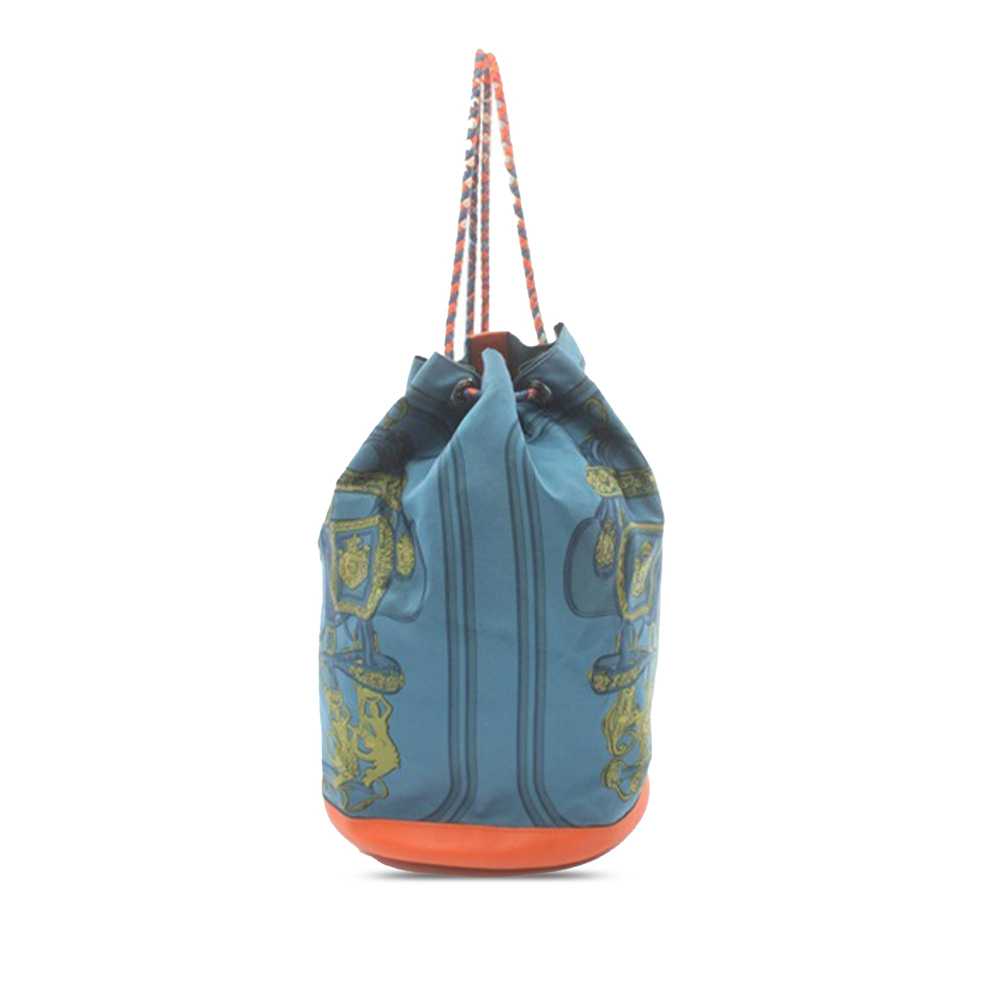 Blue Hermès Silk Brides de Gala Sac Soie Cool 22 … - image 1