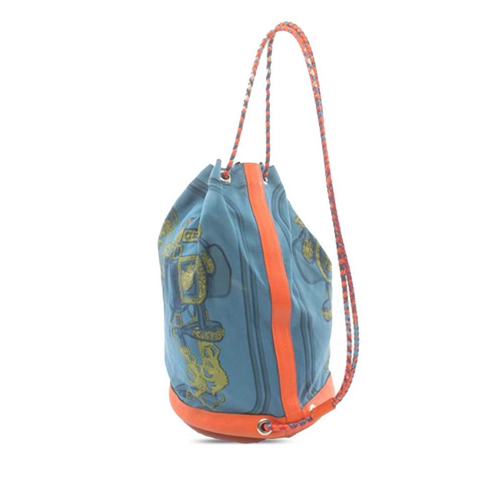 Blue Hermès Silk Brides de Gala Sac Soie Cool 22 … - image 2