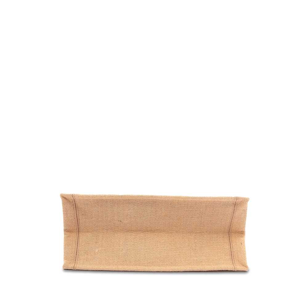 Brown Dior Medium Canvas Jute Book Tote - image 3