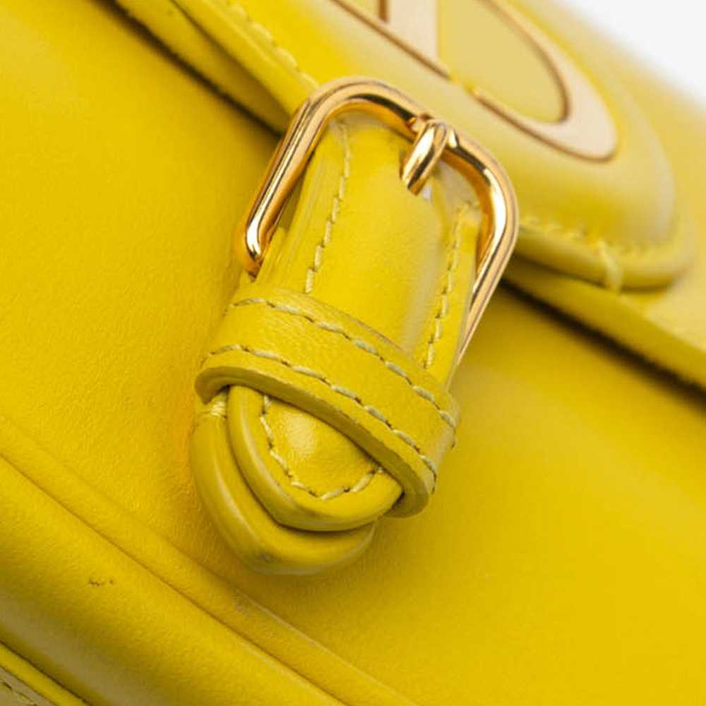 Yellow Dior Calfskin Bobby East West Crossbody - image 8