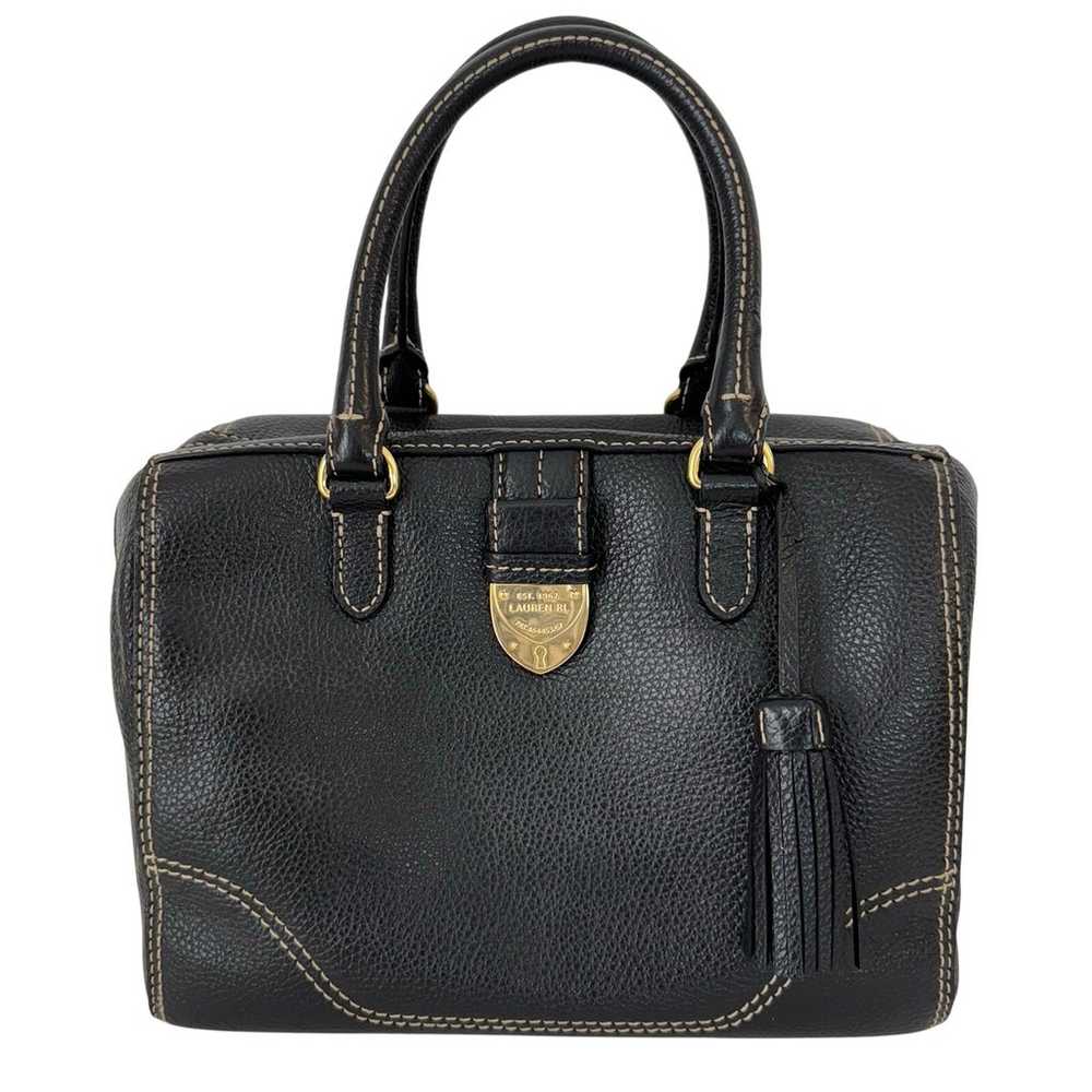 Lauren Ralph Lauren Top Handle Satchel Bowling Ba… - image 1