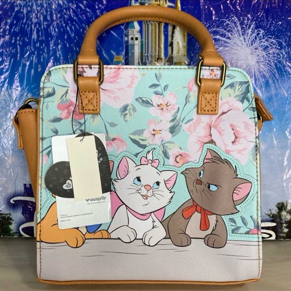 Rare Disney aristocats 3 kittens floral heart log… - image 1