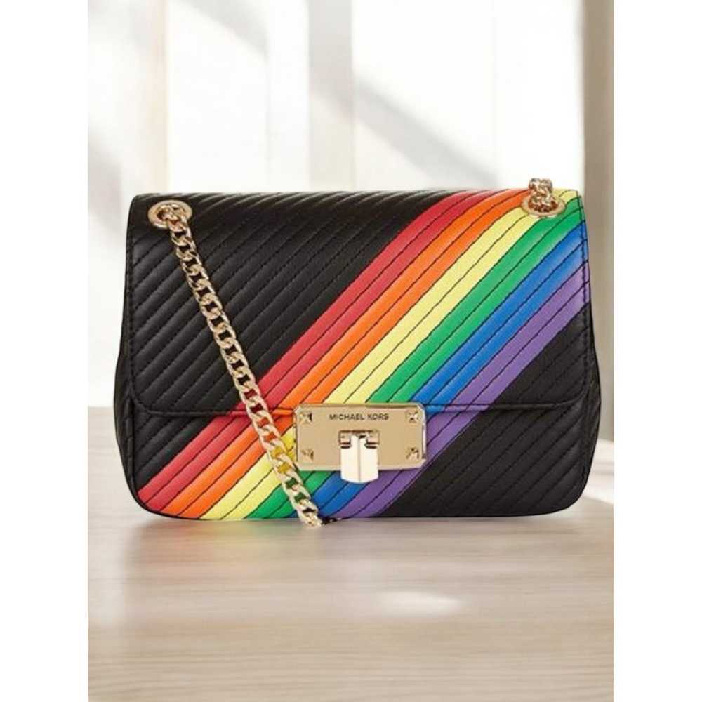 Michael Kors Peyton Rainbow Medium Shoulder Flap … - image 1