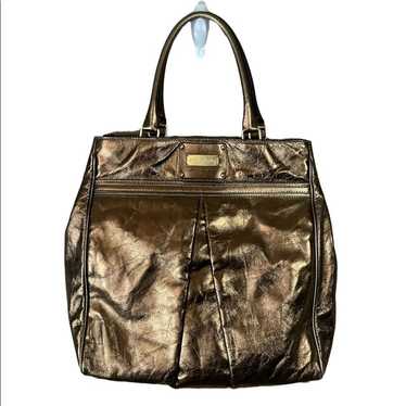 Marc Jacobs Jen Shoulder Bag Metallic Bronze Leath