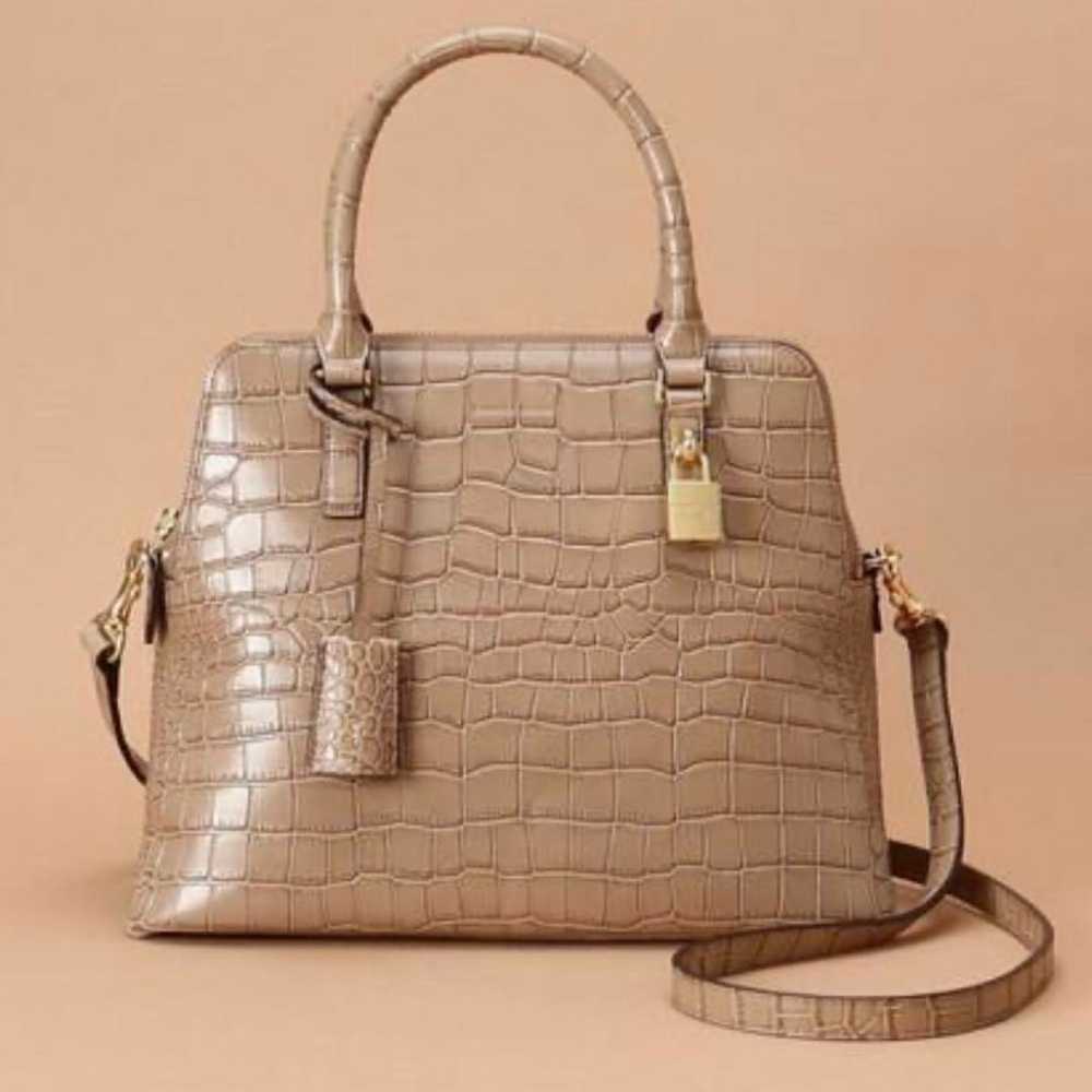 Samantha Thavasa Lady Chance Tote Bag (Crocodile-… - image 4