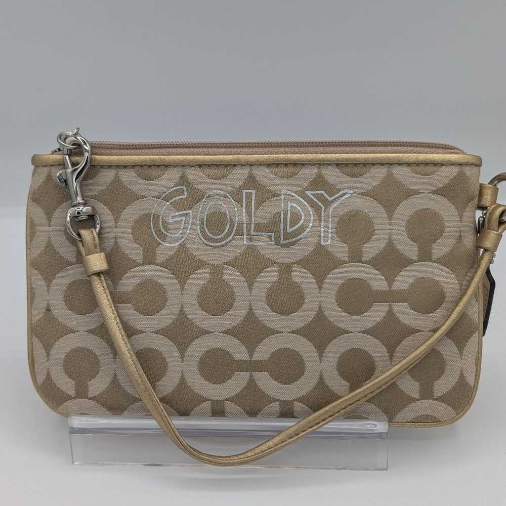 Coach Poppy Chan Goldy Wristlet HTF Rare Limited … - image 5