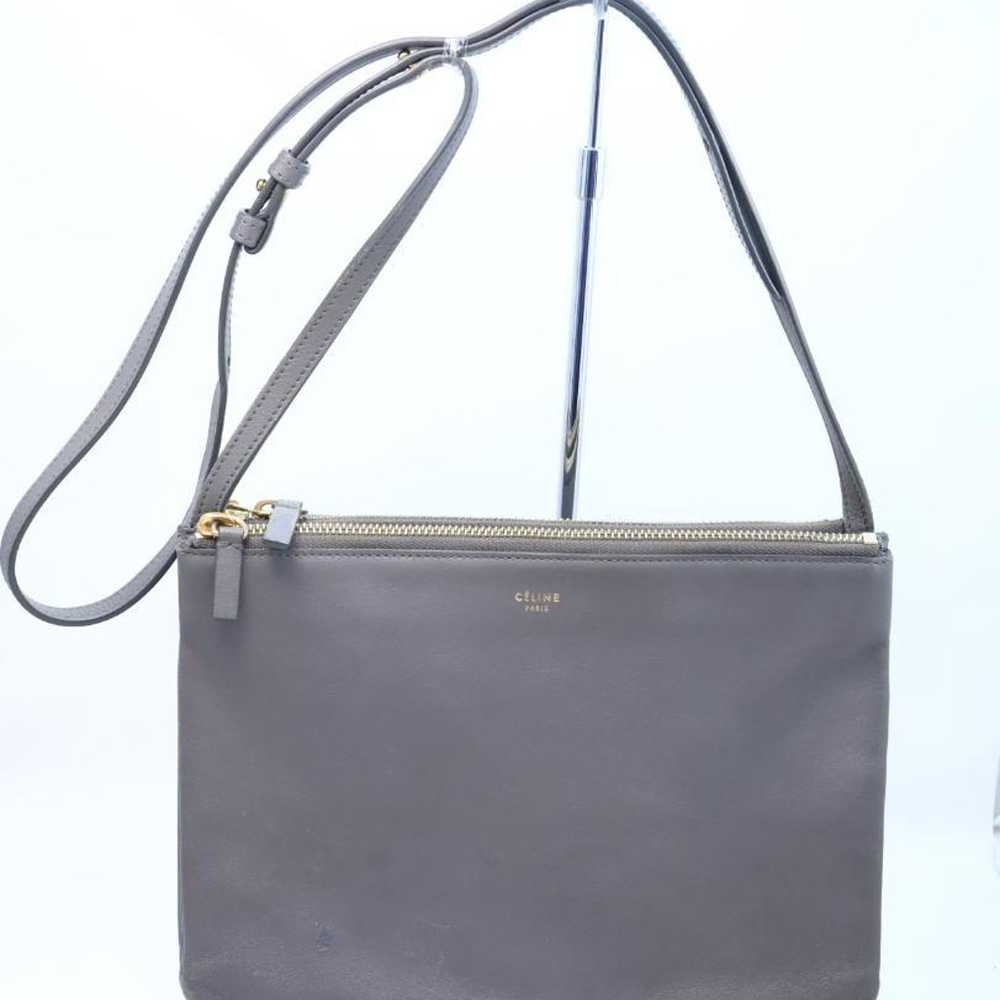 CELINE Celine Shoulder Bag Trio Gray - image 1