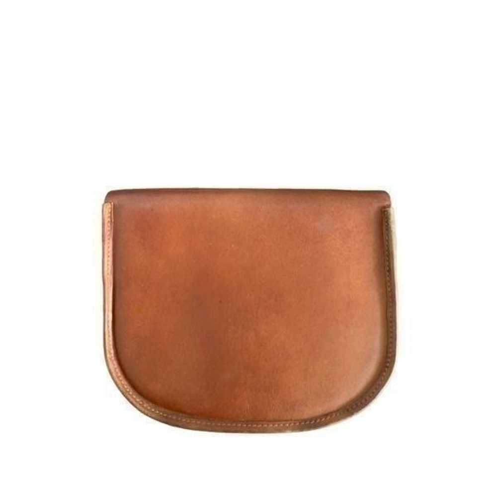 Vintage inspired Genuine Leather Tan Messenger Bag - image 3