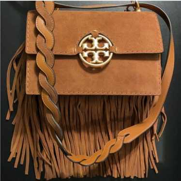 Authentic Tory Burch Fringe Suede