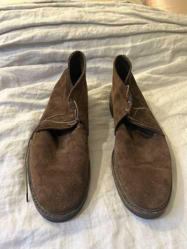 Alden Alden Unlined Suede Chukka in Dark Brown 149