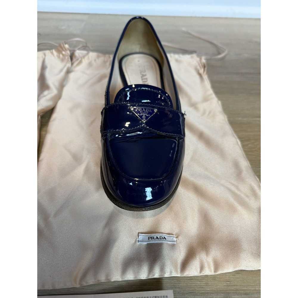 Prada × Vintage Vintage Prada Patent Leather Navy… - image 11