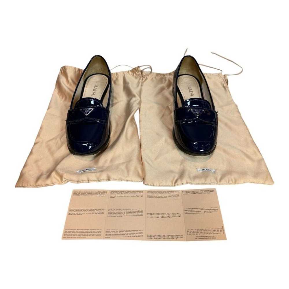 Prada × Vintage Vintage Prada Patent Leather Navy… - image 5