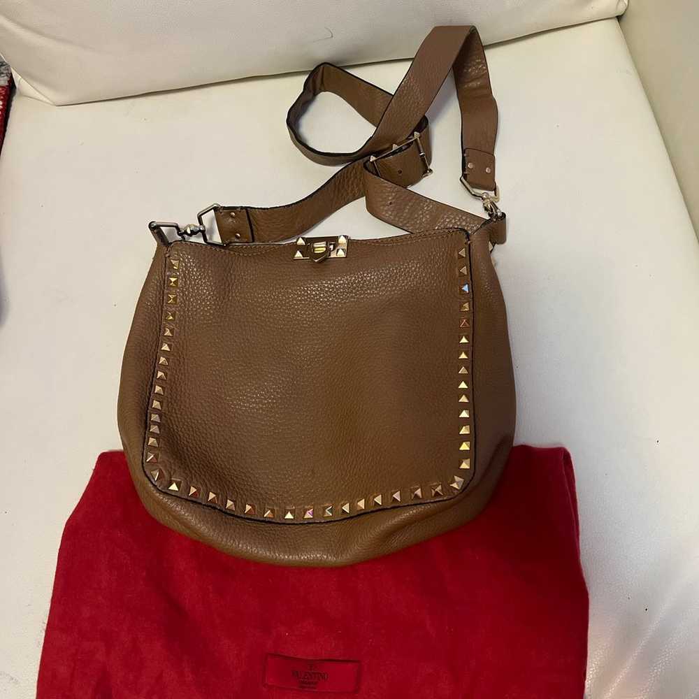 Valentino garavani brown Rockstud Hobo bag - image 2