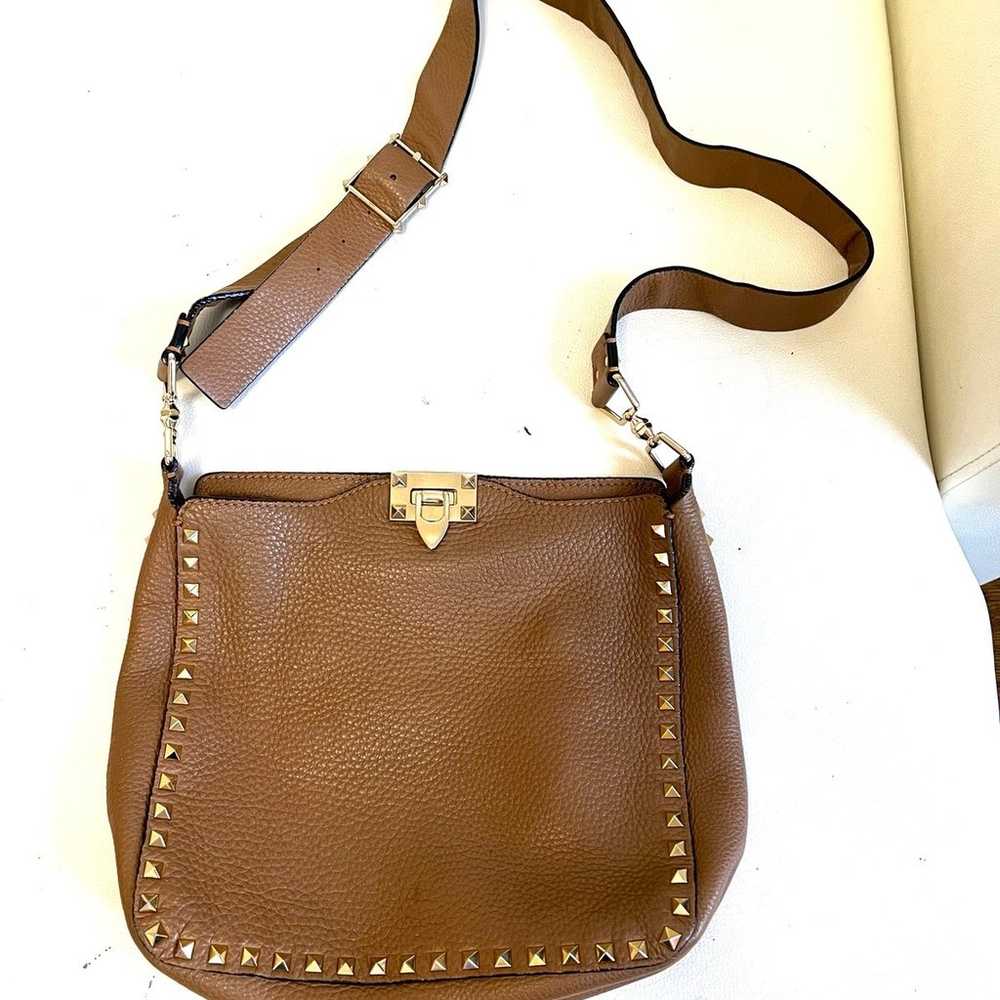 Valentino garavani brown Rockstud Hobo bag - image 8