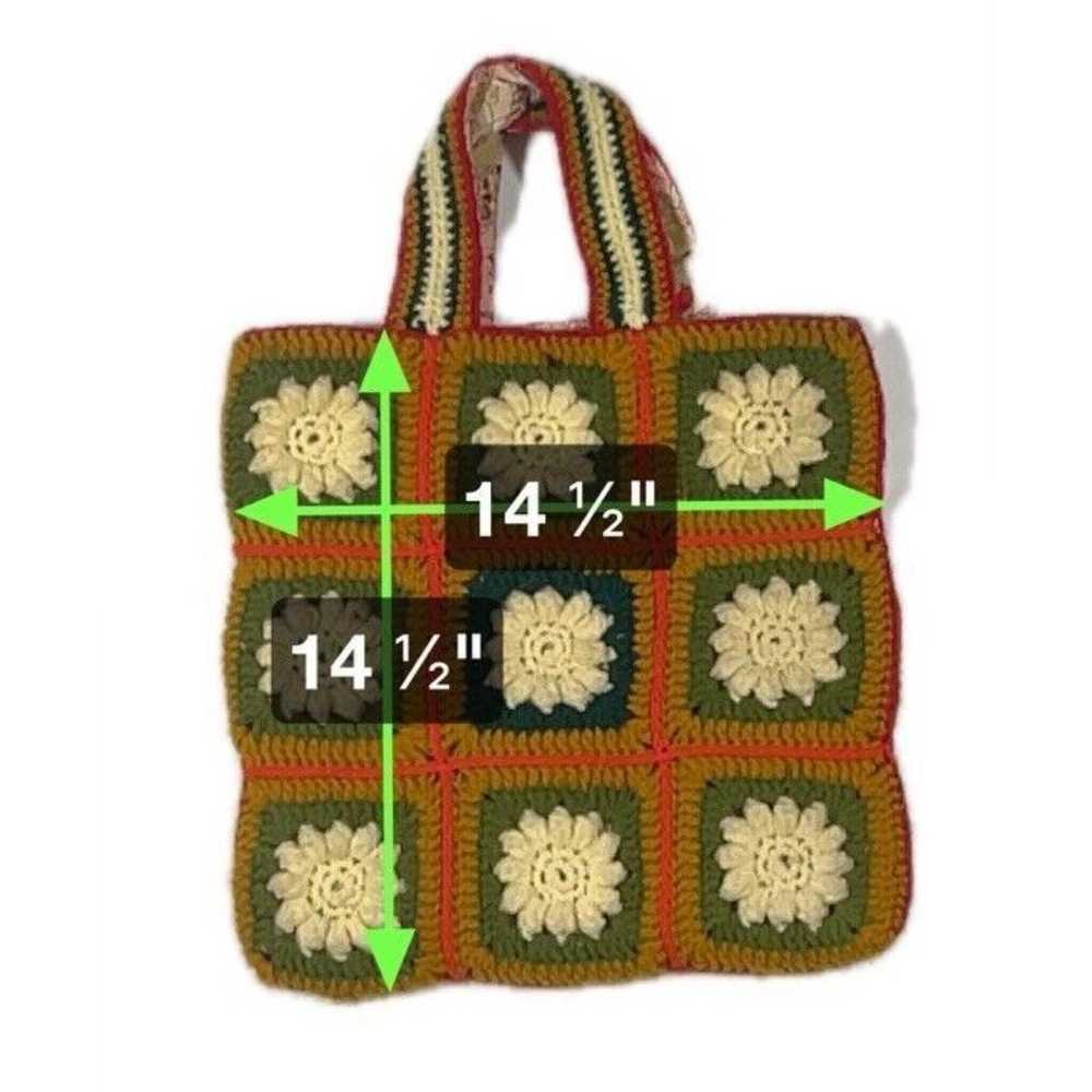 Handmade Colorful Daisy Crochet Bag, Granny Squar… - image 3