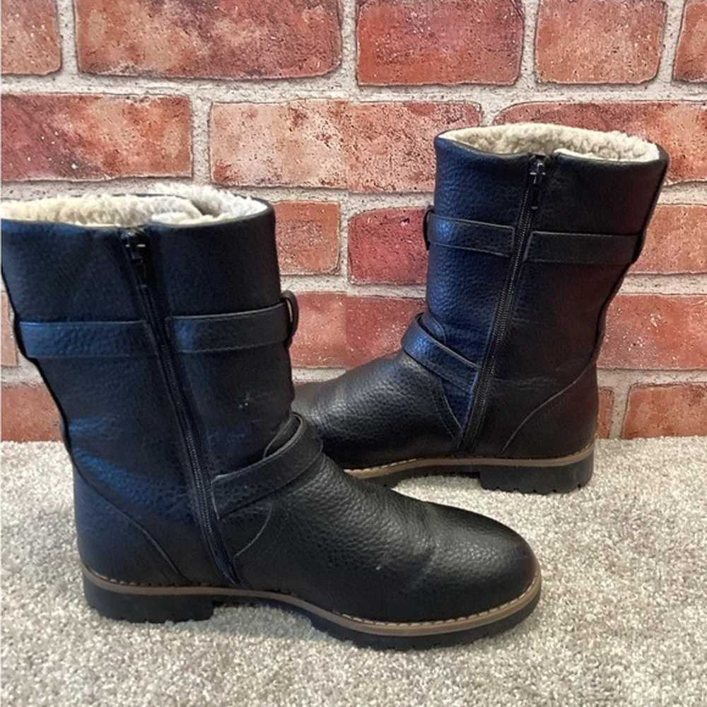 Nautica Anthea womens black Winter moto boots siz… - image 6