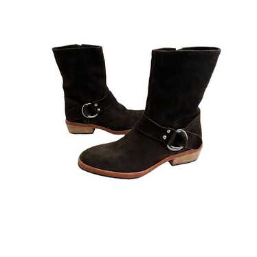 Free People Womens Suede Leather Ankle Boots Sz 7… - image 1