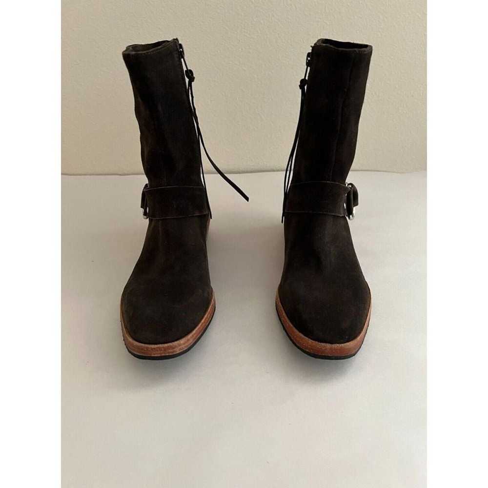 Free People Womens Suede Leather Ankle Boots Sz 7… - image 2