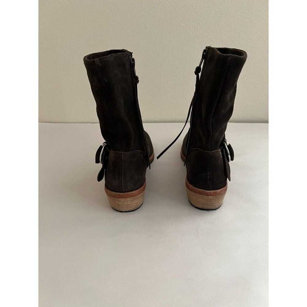 Free People Womens Suede Leather Ankle Boots Sz 7… - image 5