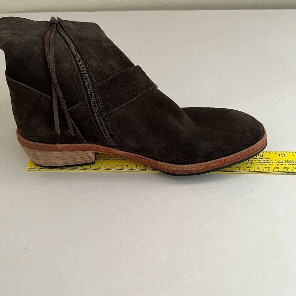 Free People Womens Suede Leather Ankle Boots Sz 7… - image 9