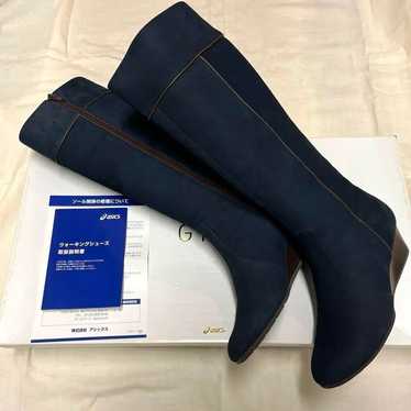 ASICS knee-high boots, navy blue. - image 1