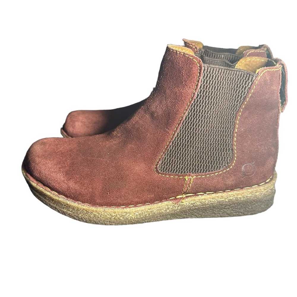 Born Faline Wedge Chelsea Boot dark brick distres… - image 5