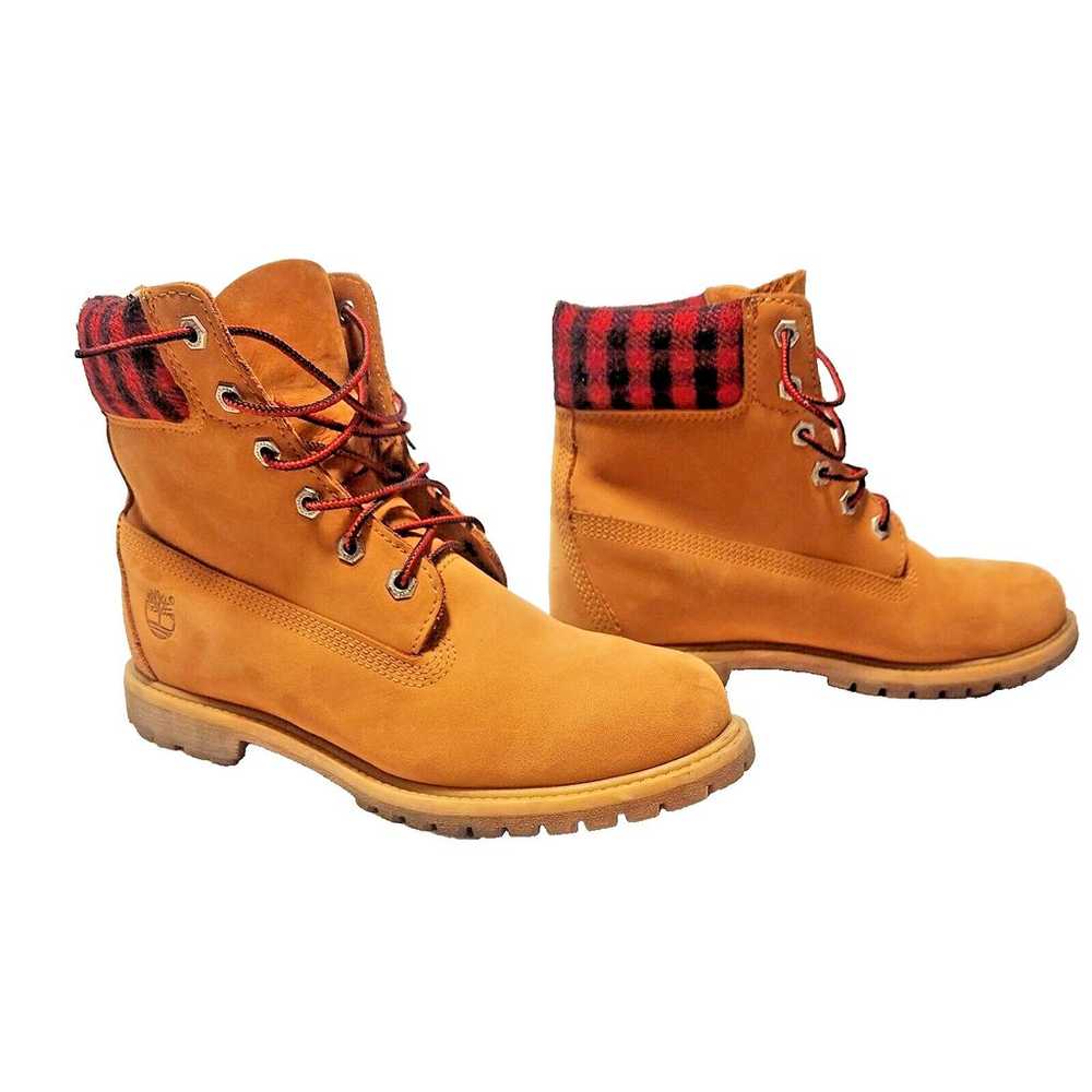 Timberland Plaid Collar Premium 6" Waterproof Boo… - image 1