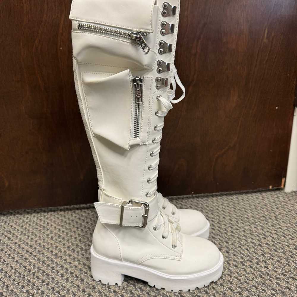 Dolls Kill Obsidian Pocket Combat Boots - image 1