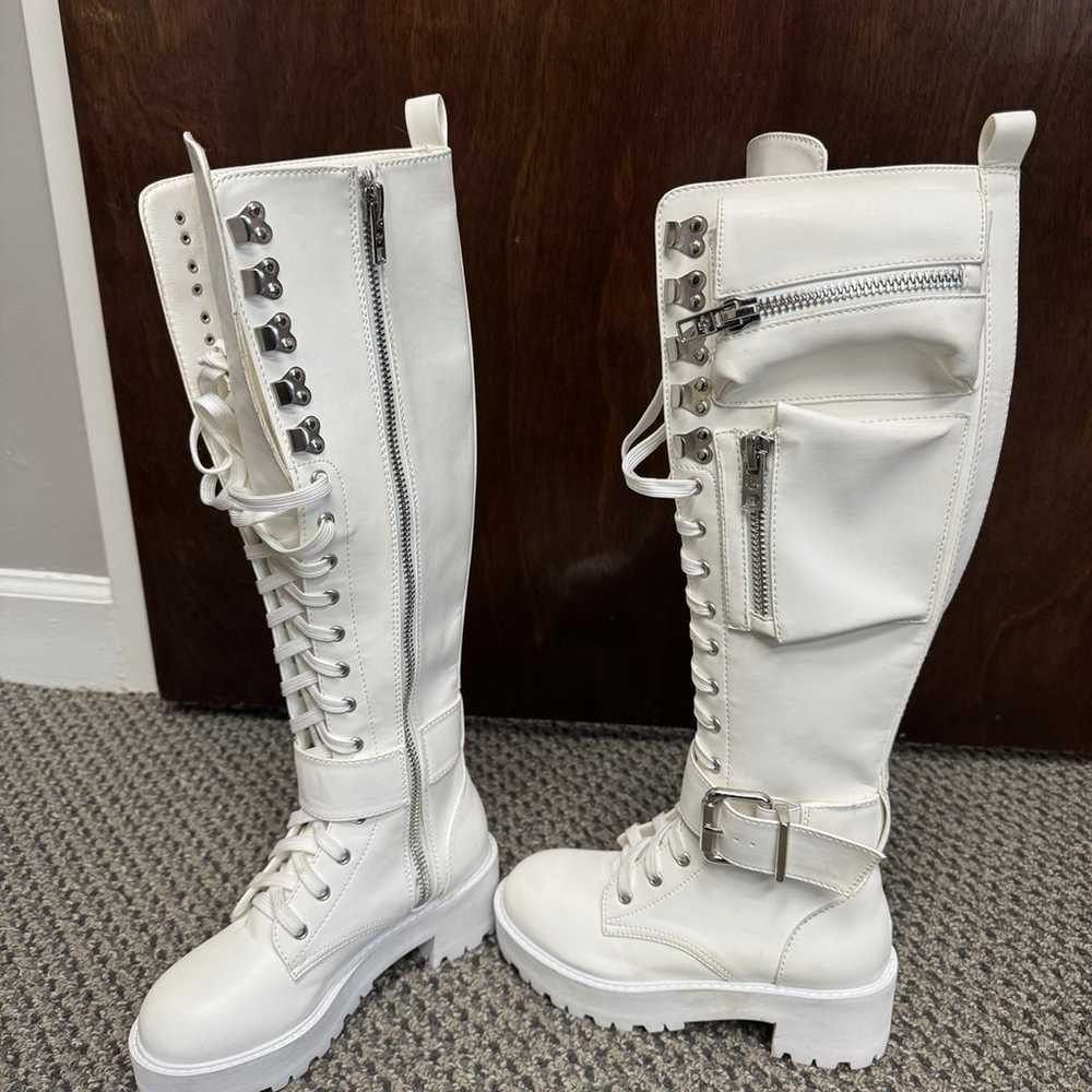 Dolls Kill Obsidian Pocket Combat Boots - image 2