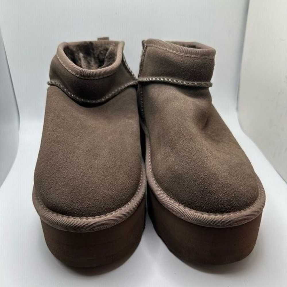 CUSHIONAIRE Women's Genuine Suede pull platform b… - image 2