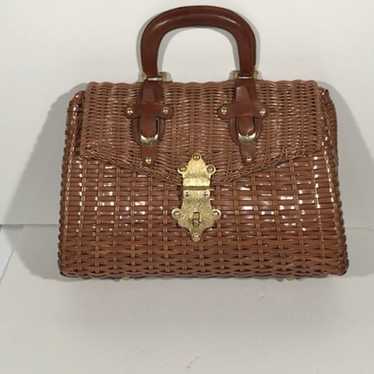 Wicker Bag 1960s, Handmade in British Hong Kong - image 1