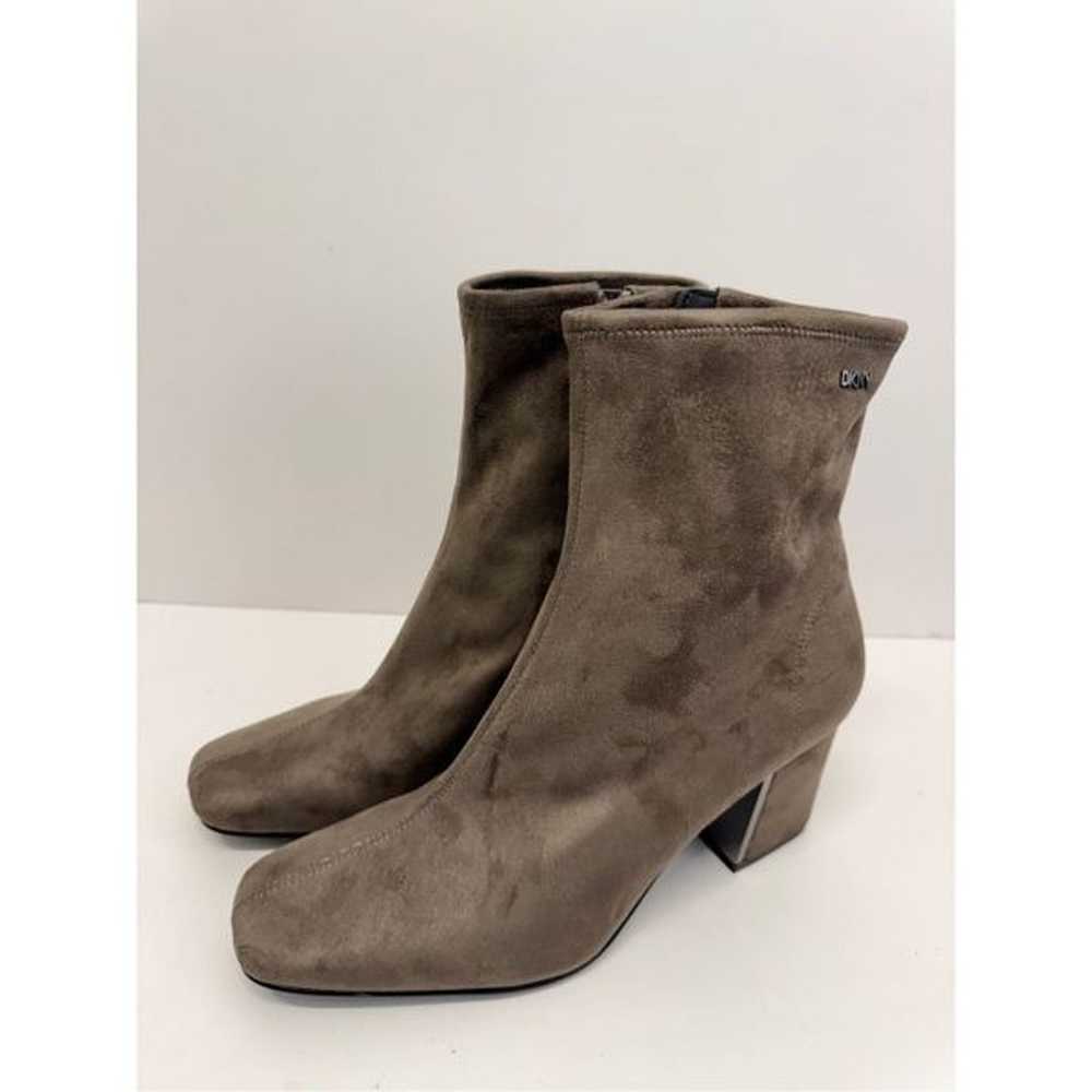 DKNY Boots Size 6 Brown Square Toe Block Heel Tex… - image 3